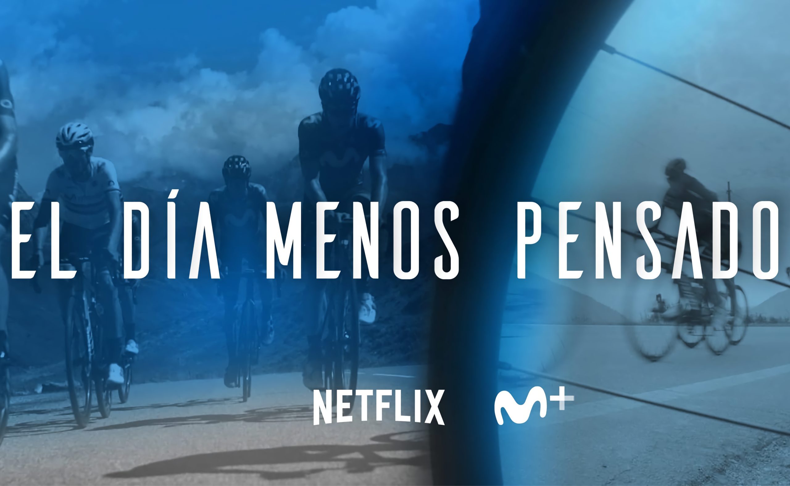 Plakat serialu Netflixa "zaskakujący dzień o kolarskiej drużynie Movistar.